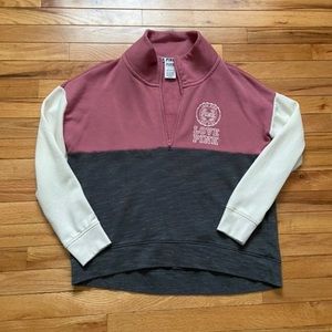 Victoria’s Secret Pink large half zip pullover